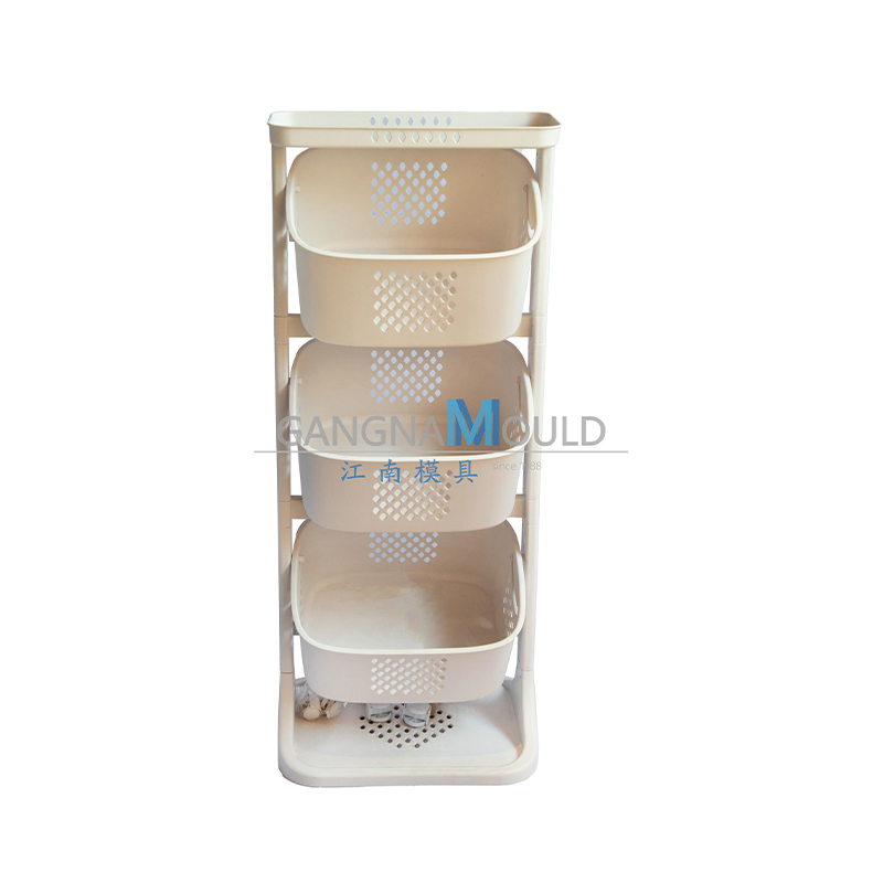 Moule de panier à linge et d'étagère de rangement en plastique pour salle de bain JN-366