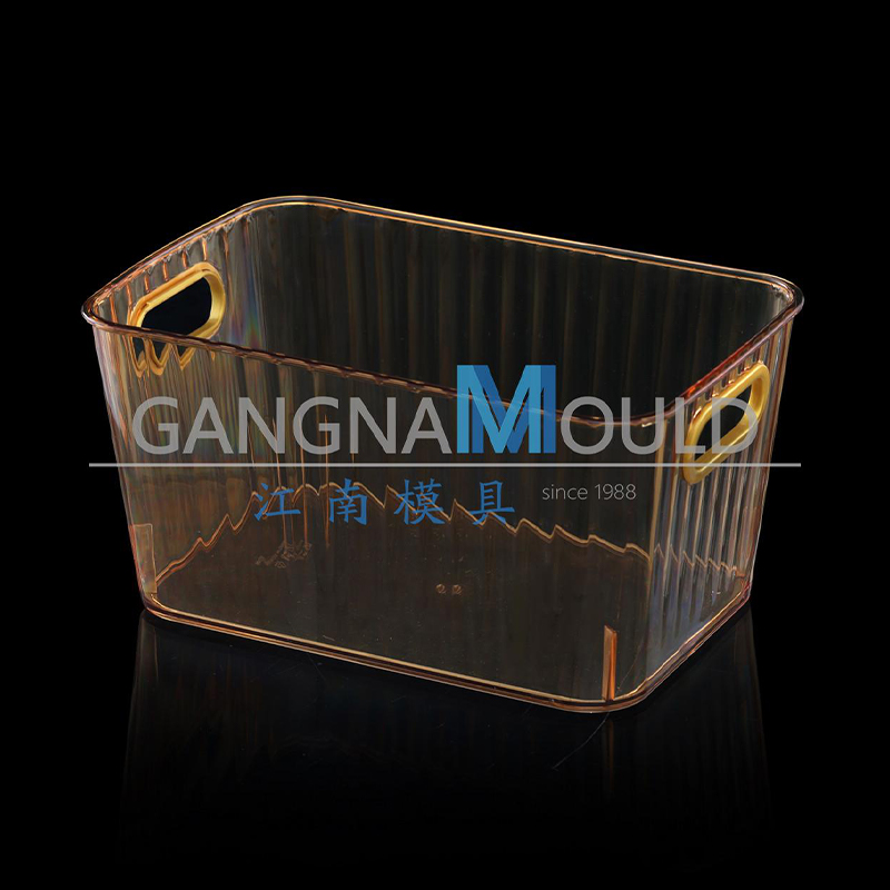 Moule de boîte de rangement en forme de panier pour bureau en plastique transparent JN - 303