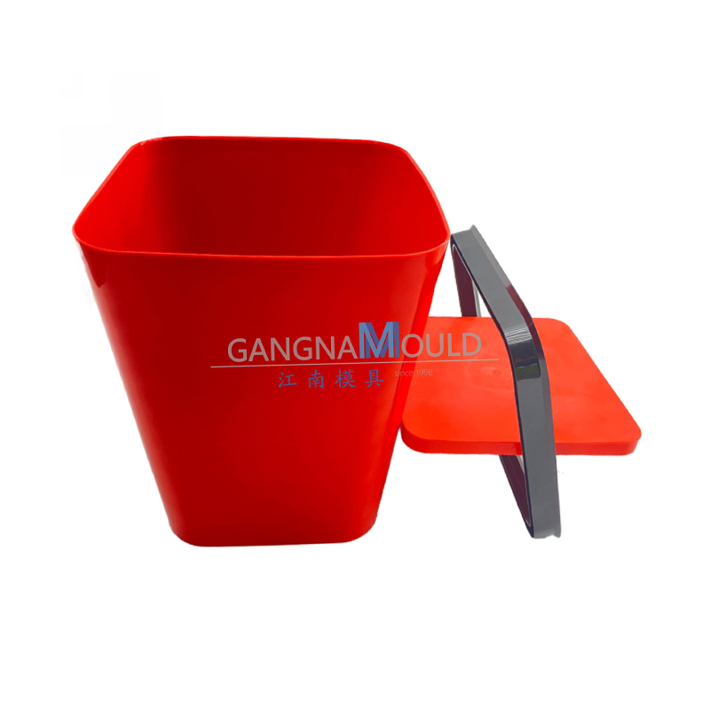 Moule d'injection de poubelle rectangulaire en plastique JN-238