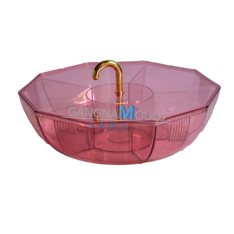 JN-306 Creative Transparent Plastic Partion Snack Tray Moule