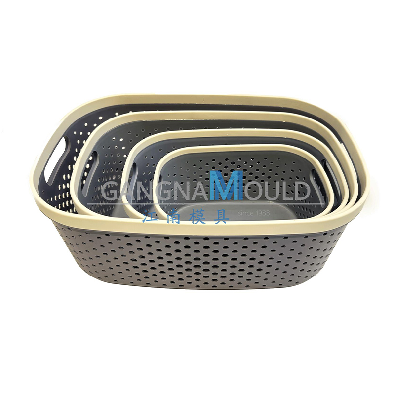 Moule de panier de rangement ménager à tricot imitant le rotin JN-329