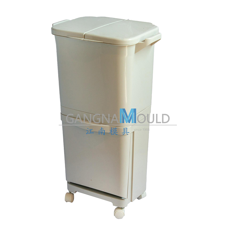 Moule de poubelle de recyclage extérieure avec roues JN-208